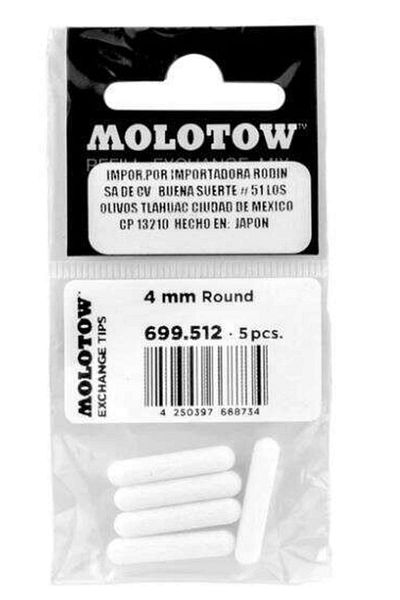 Molotow 4 mm Round Tip Spare - Pack of 5 699512