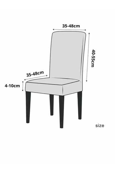 GüzelEvim Tekstil Kaliteli Likralı Kadife Sandalye Örtüsü Sandalye Kılıfı Sandalye Koruma Tekli