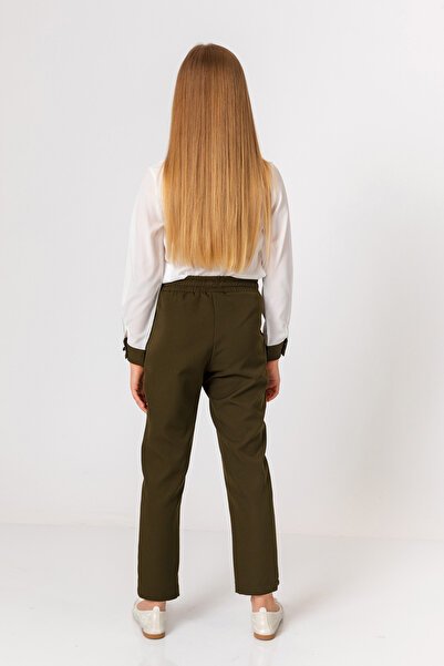 incity Kız Çocuk Haki Düz Pantolon