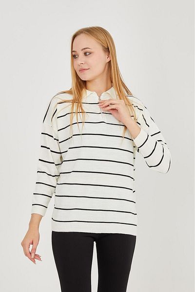 STOCX women's blouse with striped collar
