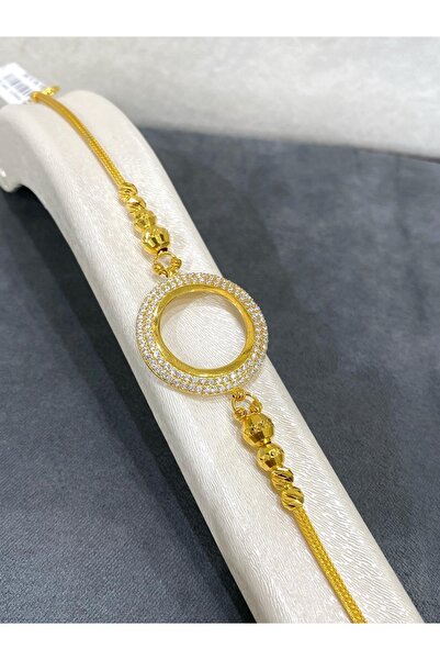 ARSLANTAŞ 1989 8 Ayar Altın Dorikalı Çeyreklik Çerçeve Bileklik