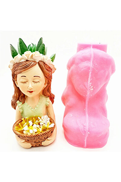 AnkaHobiMarket Lokumcu Kız No:3. Silikon Kalıp