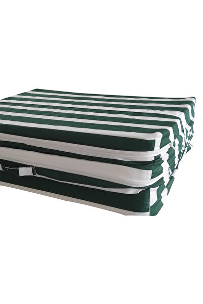Vip Home Concept Market Ürünleri Katlanır Yer Yatağı Ve Tek Kişilik Sünger Katlanır Minder Yatak 70x180 Cm 6 Cm-YEŞİL BEYAZ