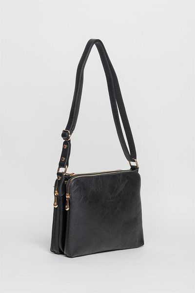 Jacquline IM332-7 Crossbody Bag Black