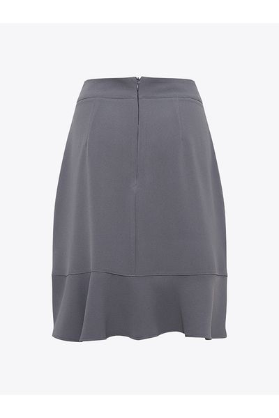 RİVUS Fusta mini cu volan - gri