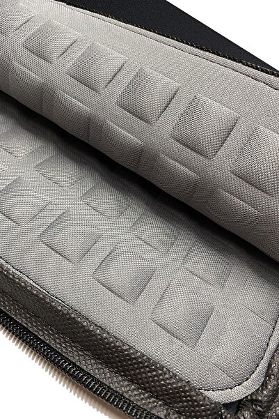 D'VERS Geantă neagră, impermeabilă, cu fermoar, de 15,6 inci, cu protecție împotriva șocurilor