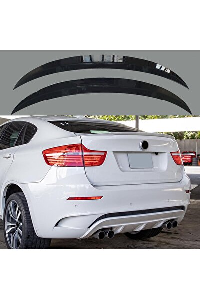 Genel Markalar BMW X6 E71 Spoyler, Bagaj Üstü Spoiler Piano Black 2008 2015 U...