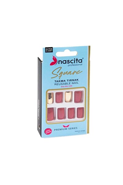 nascita 24'lü Square Renkli Takma Tırnak - 160