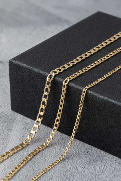 Uşaklıhafız 1945 14 Ayar Altın Kalın Miami Küba Zincir Kolye