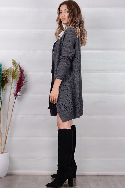AVORWE Butterfly Patterned Openwork Knitwear Cardigan