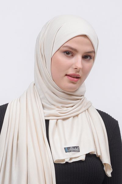 Altobeh Hijab Jersey Wrap Flat Cream
