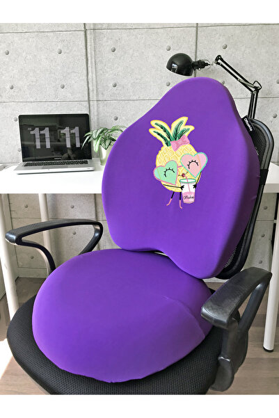 Officeküp Visco Gamer Oyuncu Bel Yastığı ve Yuvarlak Oturma Minderi 2'li Set ...