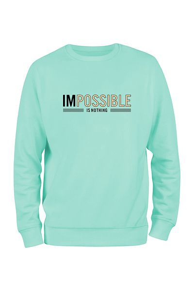 ADA BEBEK ÇOCUK Unisex Μαύρο φούτερ Impossible Is Nothing