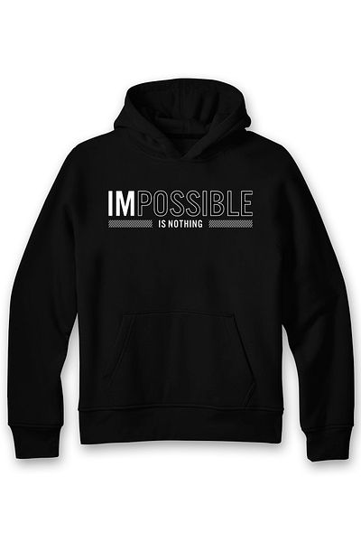 ADA BEBEK ÇOCUK Φούτερ Unisex Impossible Is Nothing Hooded