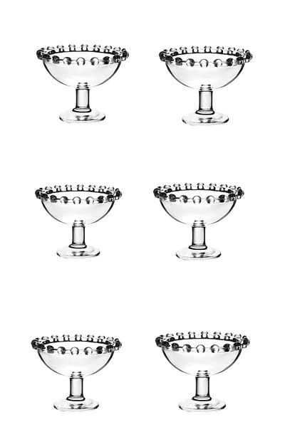 bazaragel Glass Beaded 6-Piece Round Presentation Holder