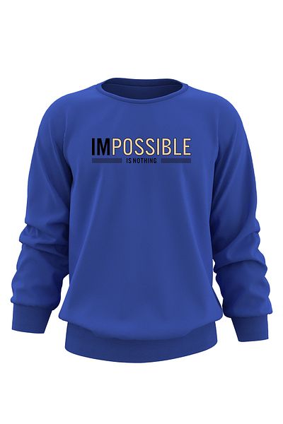 ADA BEBEK ÇOCUK Φούτερ Unisex Black Impossible Is Nothing