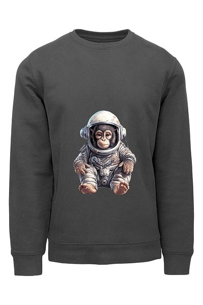 ADA BEBEK ÇOCUK Φούτερ με κουκούλα Unisex Astronaut Monkey