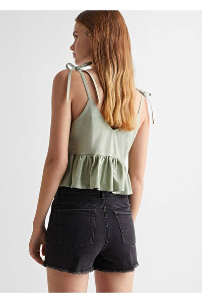 Mango Teen Orta Bel Kot Şort