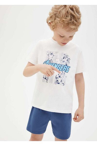 MANGO Kids Kurzer Avengers-Schlafanzug