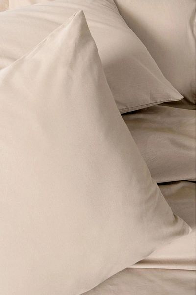 Cotton Box Ranforce Beige Double Duvet Set