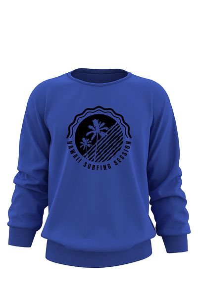 ADA BEBEK ÇOCUK Unisex Μαύρο φούτερ Hawaii Surfing Session