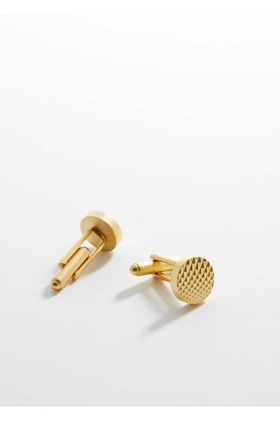 MANGO Man 100% Copper Geometric Cufflinks