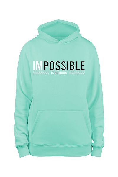 ADA BEBEK ÇOCUK Φούτερ Unisex Impossible Is Nothing Hooded