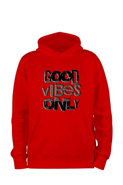 ADA BEBEK ÇOCUK Unisex Good Vibes Only Hooded Sweatshirt