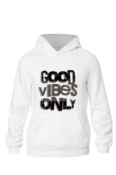 ADA BEBEK ÇOCUK Φούτερ Unisex Good Vibes Only Hooded