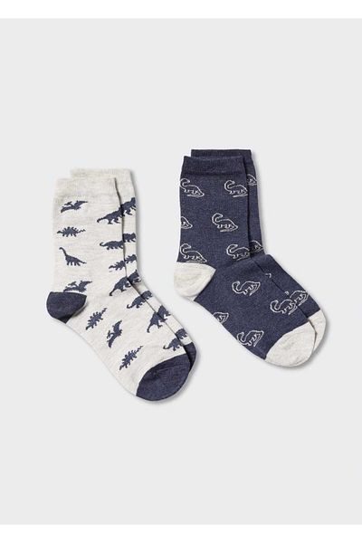 MANGO Kids Set de pijamale portocalii pentru copii