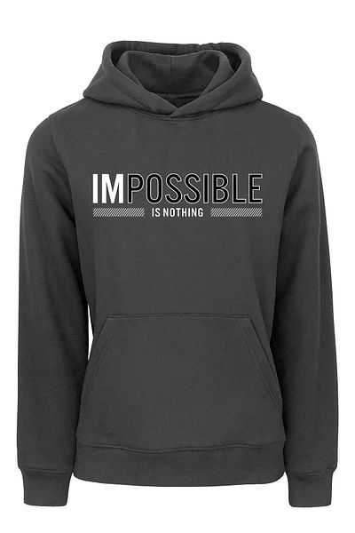 ADA BEBEK ÇOCUK Φούτερ Unisex Impossible Is Nothing Hooded