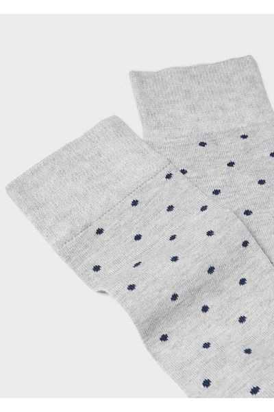 MANGO Man Baumwollsocken mit Punkten