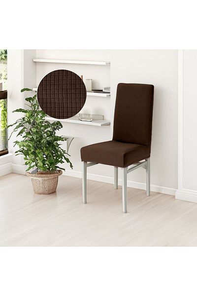 riselerhome Κάλυμμα καρέκλας με τετράγωνο σχέδιο Riseler Πλενόμενο κάλυμμα καρέκλας με ελαστικό ελαστικό Lycra