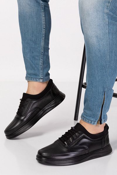 maximoda Pantofi clasici pentru bărbați din piele naturală, fără șireturi, cu cusături din piele interioară și exterioară