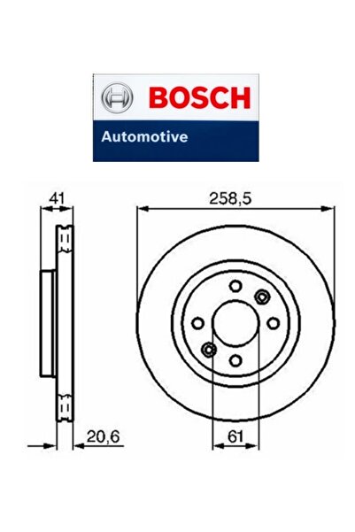 Bosch FREN DİSKİ TAKIM ÖN HAVA KANALLI DACIA LOGAN SANDERO