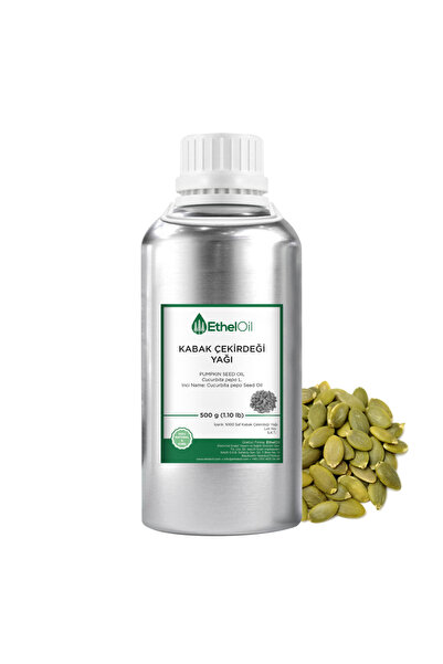 Etheloil Kabak Çekirdeği Sabit Yağı - 500 gr - %100 Saf ve Doğal Sabit Yağ
