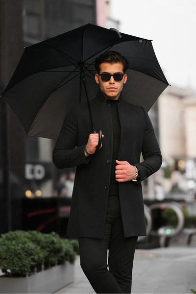 Moderk New Season Stand Collar Winter Men's Cashmere Coat