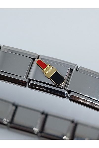 RoseCo00 Steel Unisex Italian Bracelet Charm