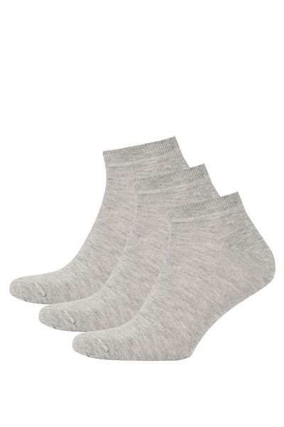 DeFacto Мъжки памучни къси чорапи от 3 части S3904azns