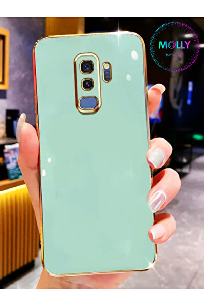 Molly Technology Samsung Galaxy S9 Plus İçin Su Yeşili Kenarları Gold Detaylı...