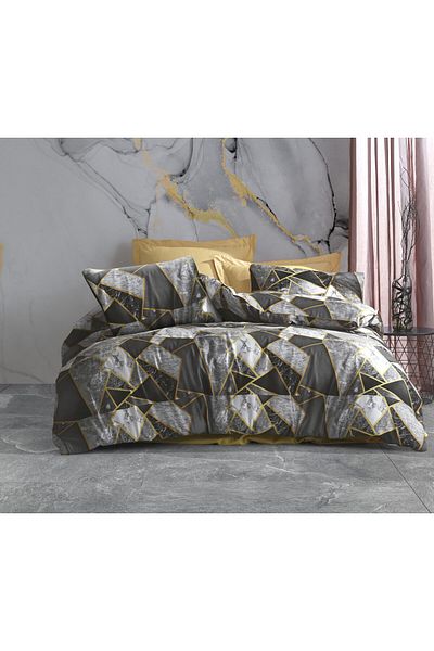 ergin home Marble Pattern Cotton Double Sheet Set