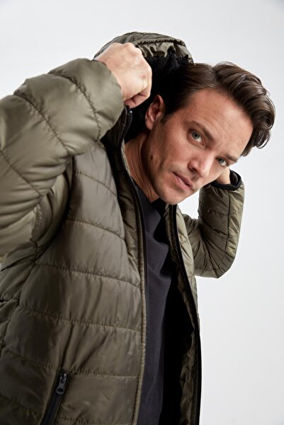 DeFacto Větruodolná vodoodpudivá plyšová bunda s kapucí