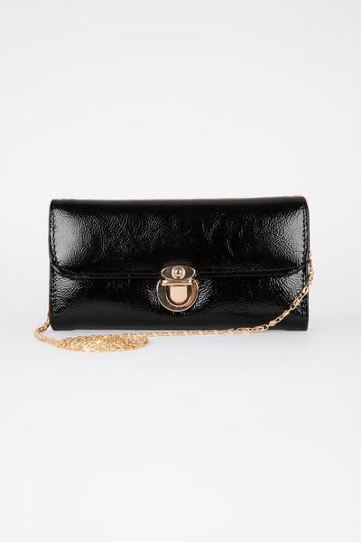 DeFacto Women's Chain Strap Faux Leather Wallet V0423Az21Sp