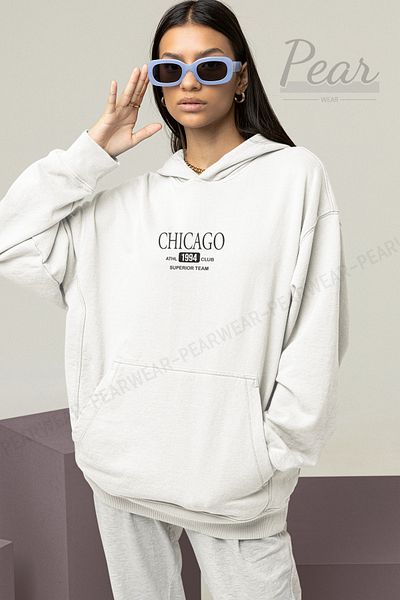 Pear Wear Γυναικείο φούτερ με στάμπα Chicago