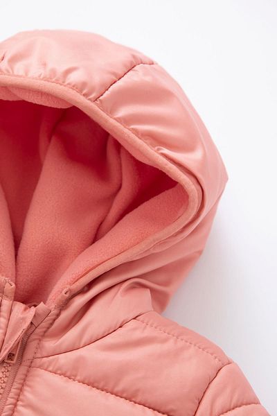 DeFacto Baby Girl Water Repellent Hooded Fleece Lined Coat