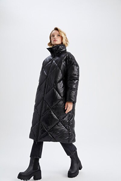 DeFacto Thermal Insulated Water Repellent Oversize Fit Coat X5530Az22Wn