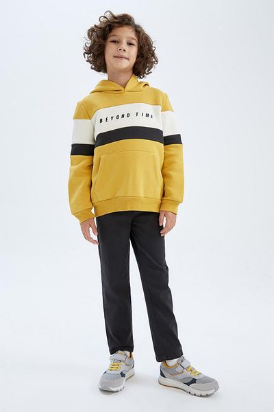 DeFacto Boy's Black Gabardine School Trousers