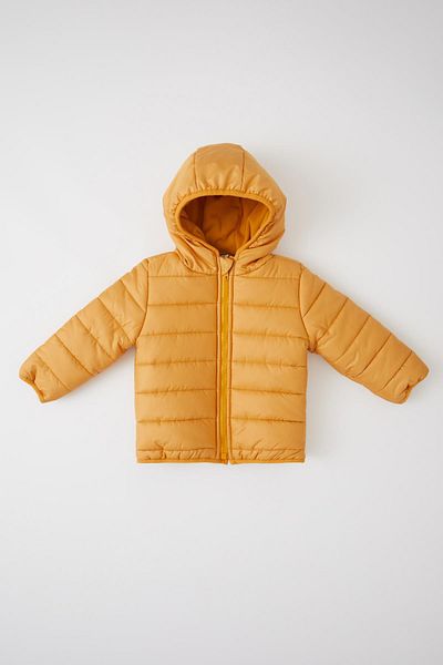 DeFacto Baby Boy Water Repellent Hooded Fleece Lined Coat