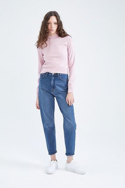 DeFacto Pulover cu jumătate de guler slim Fit
