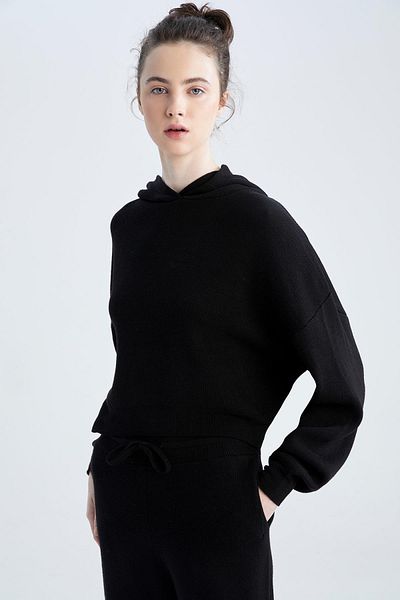 DeFacto Pulover cu glugă oversize fit